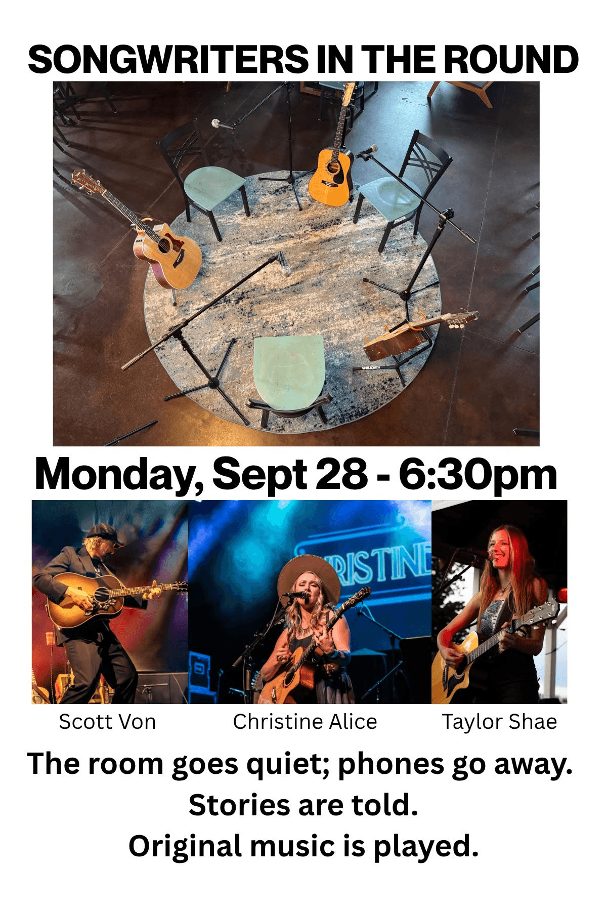 Konstruct Brewing - Songwriters in the Round