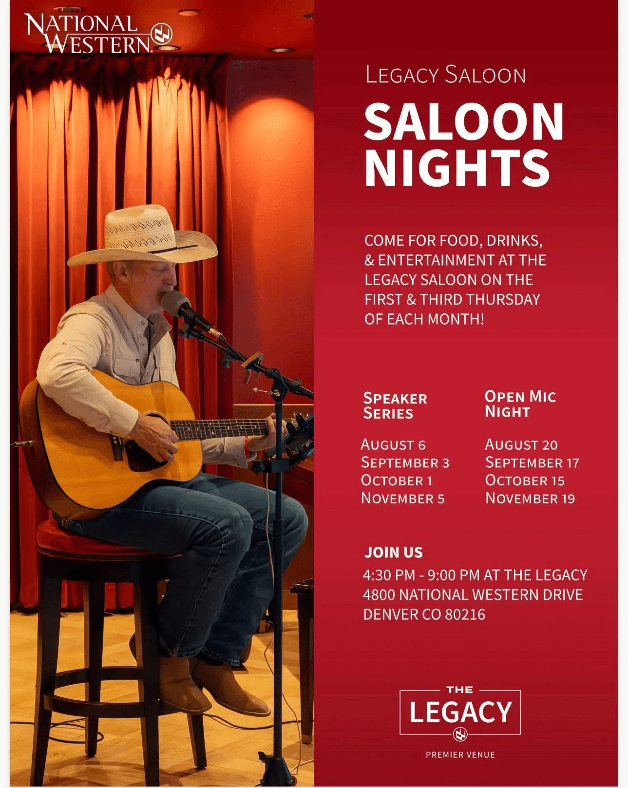 Legacy Saloon - Saloon Nights Open Mic