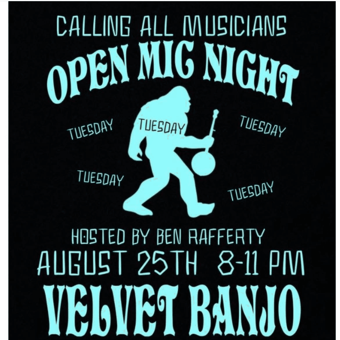 Velvet Banjo - Open Mic Night