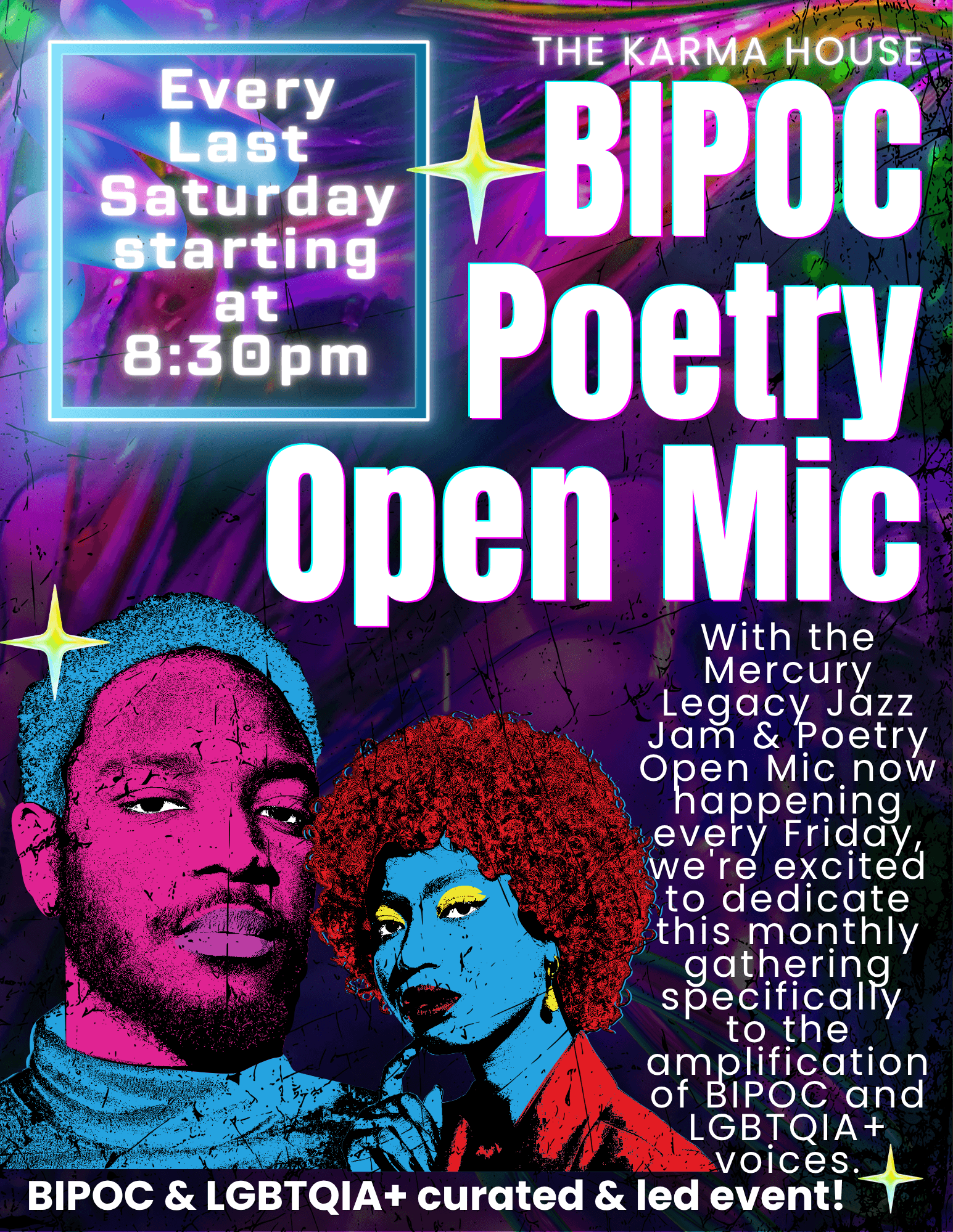 The Karma House - Kava Bar - BIPOC Poetry Open Mic