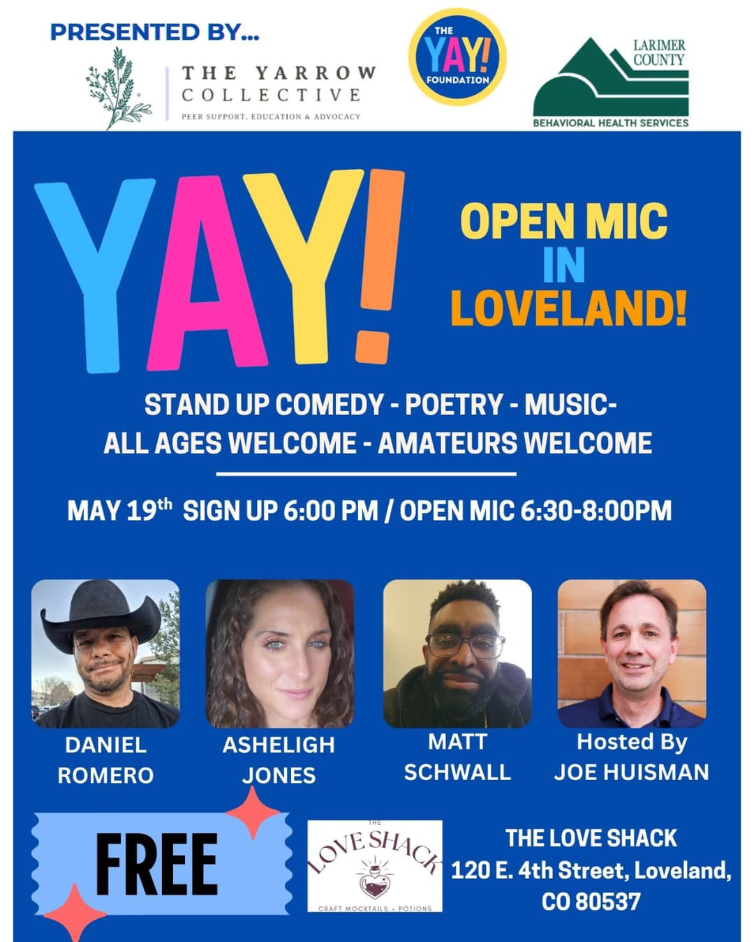 Love Shack - YAY Foundation All-Ages Open Mic