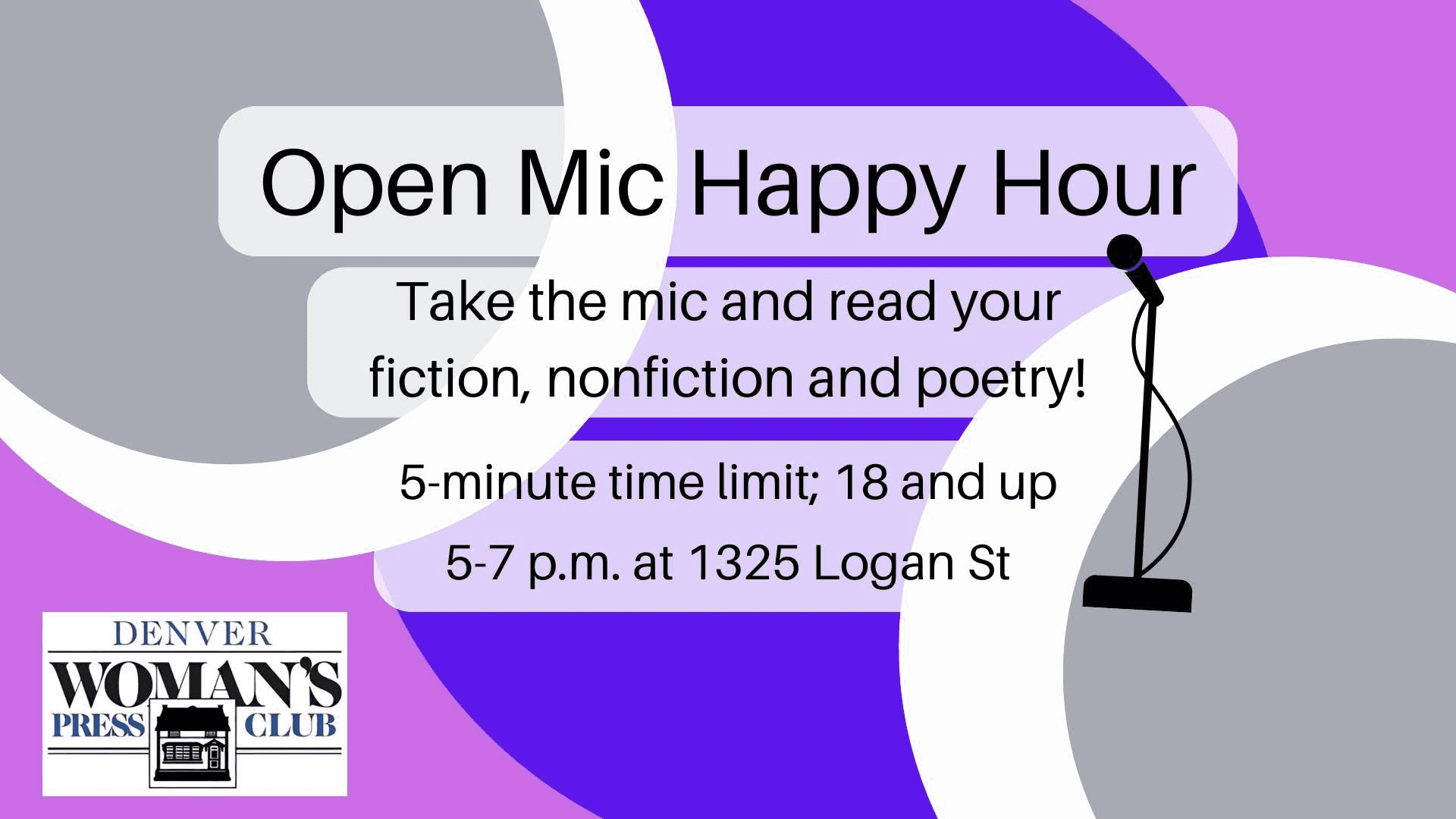 Denver Woman's Press Club - Open Mic Happy Hour