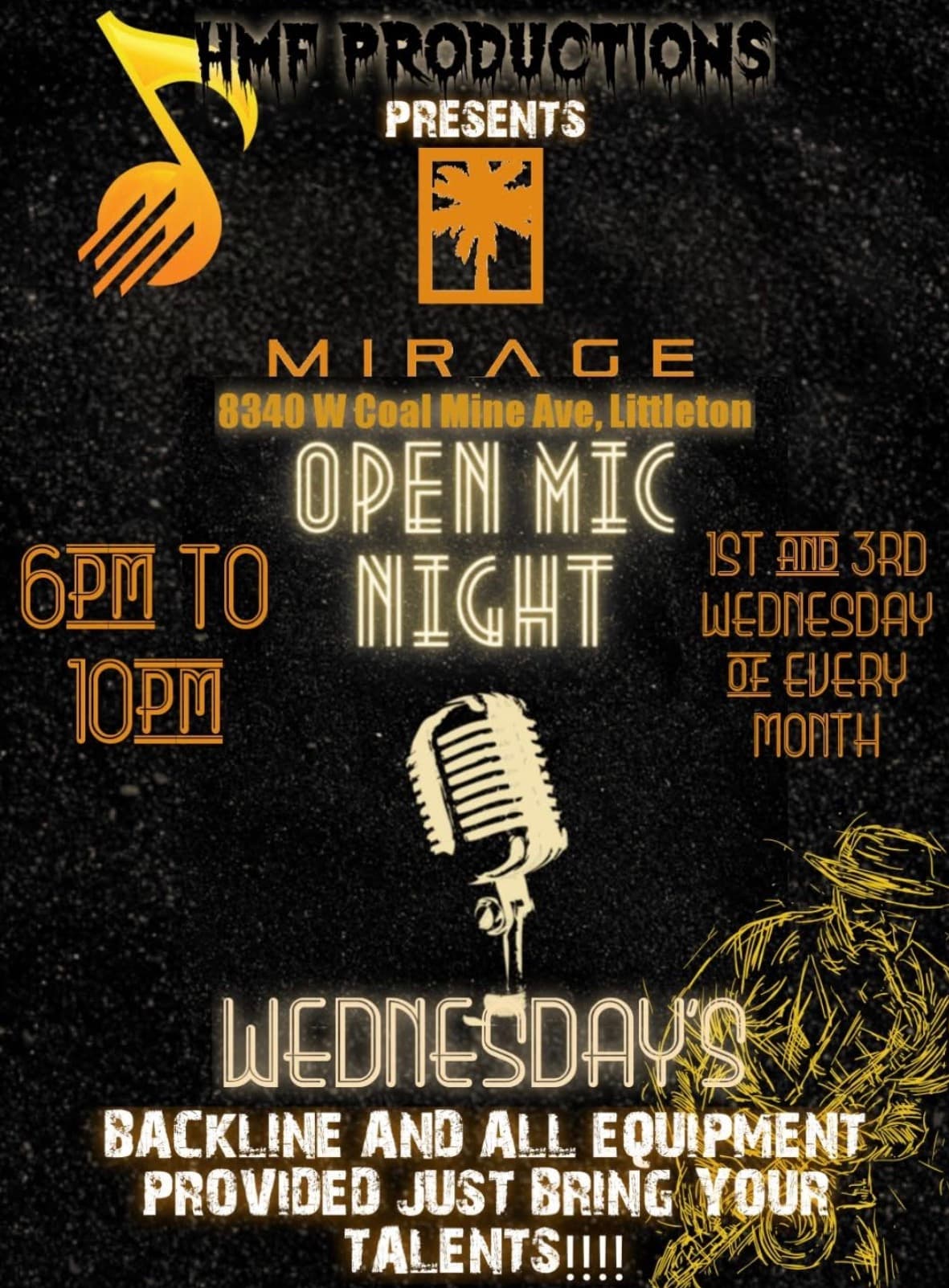 The Mirage Sports Bar - HMF Open Mic Night