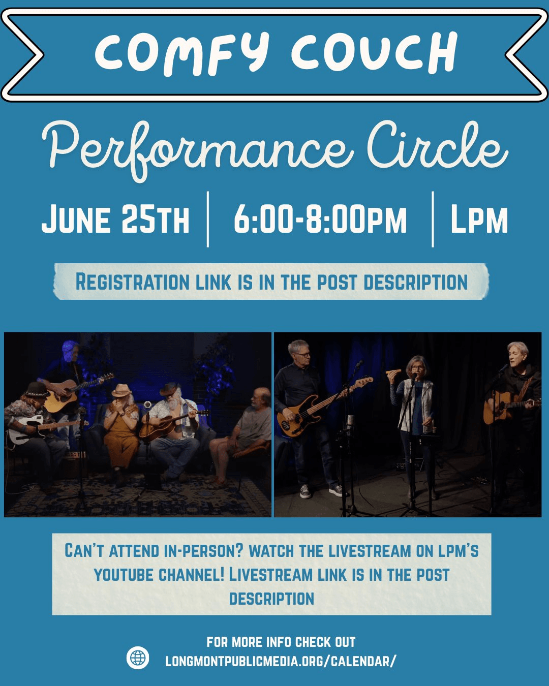Longmont Public Media - Comfy Couch Performance Circle