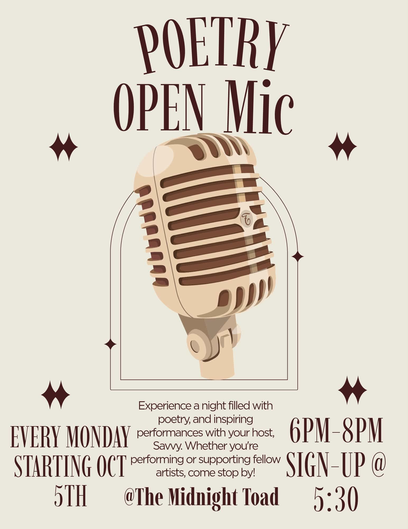 Poetry Open Mic