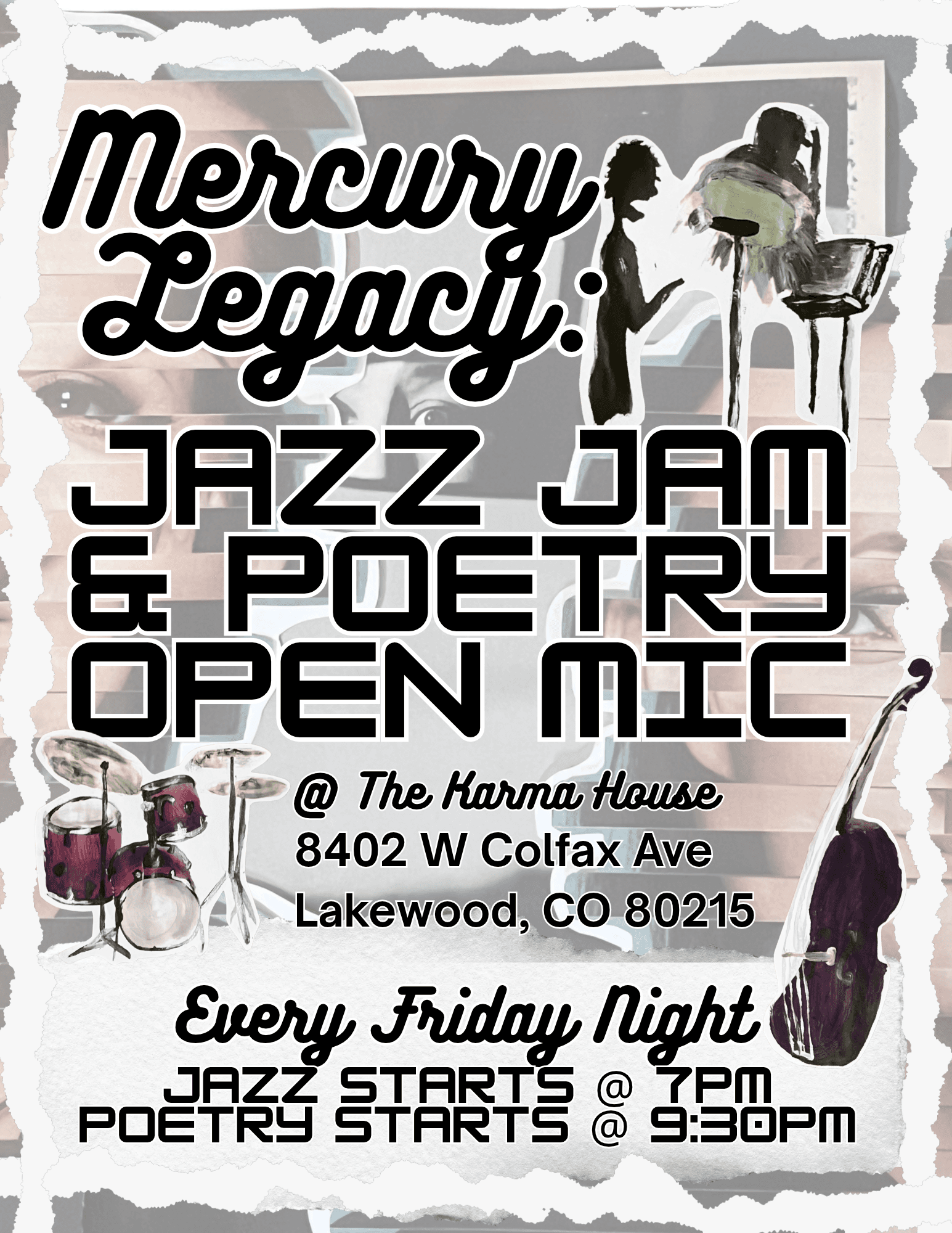 The Karma House - Kava Bar - Mercury Legacy Jazz Jam & Poetry Open Mic