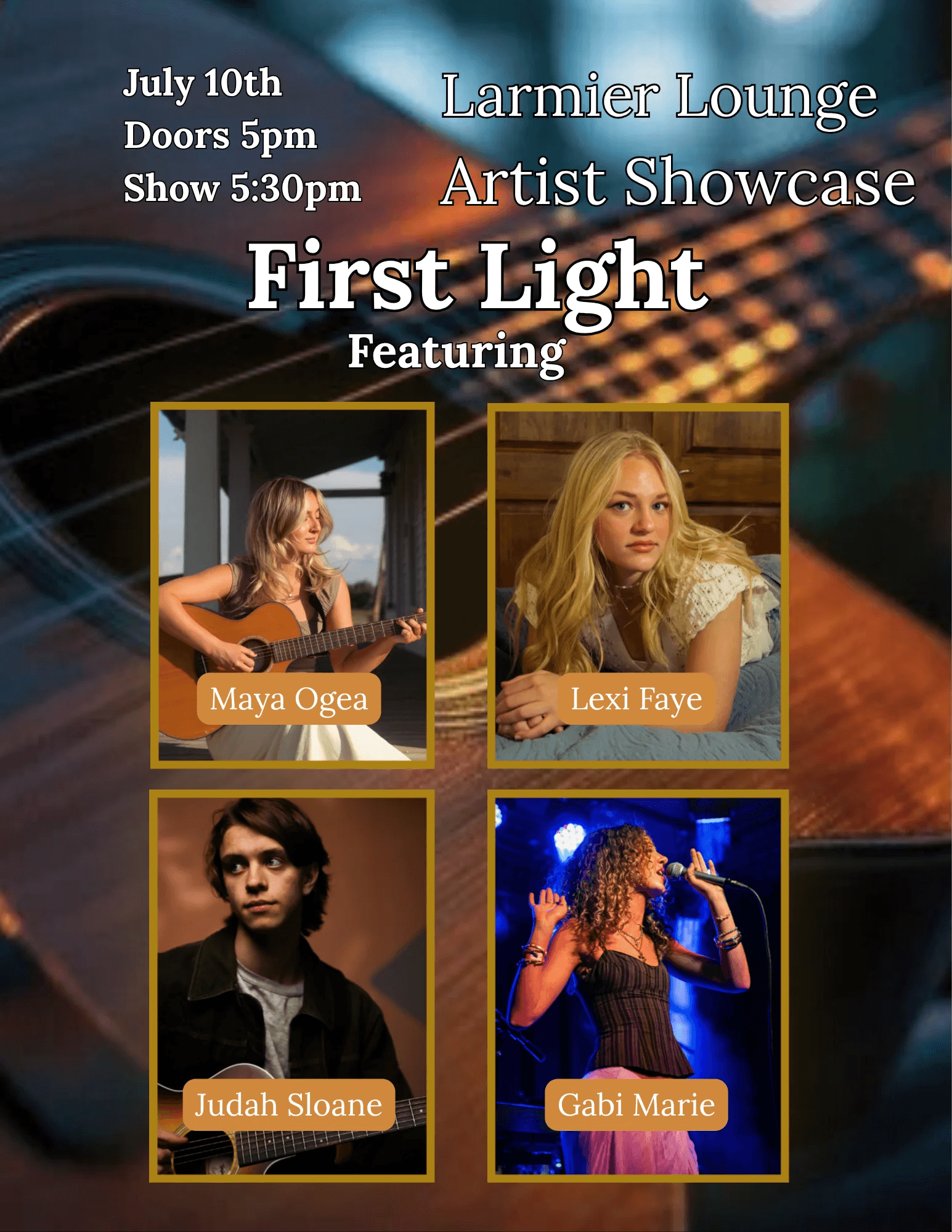 Larimer Lounge Artist Showcase - First Light