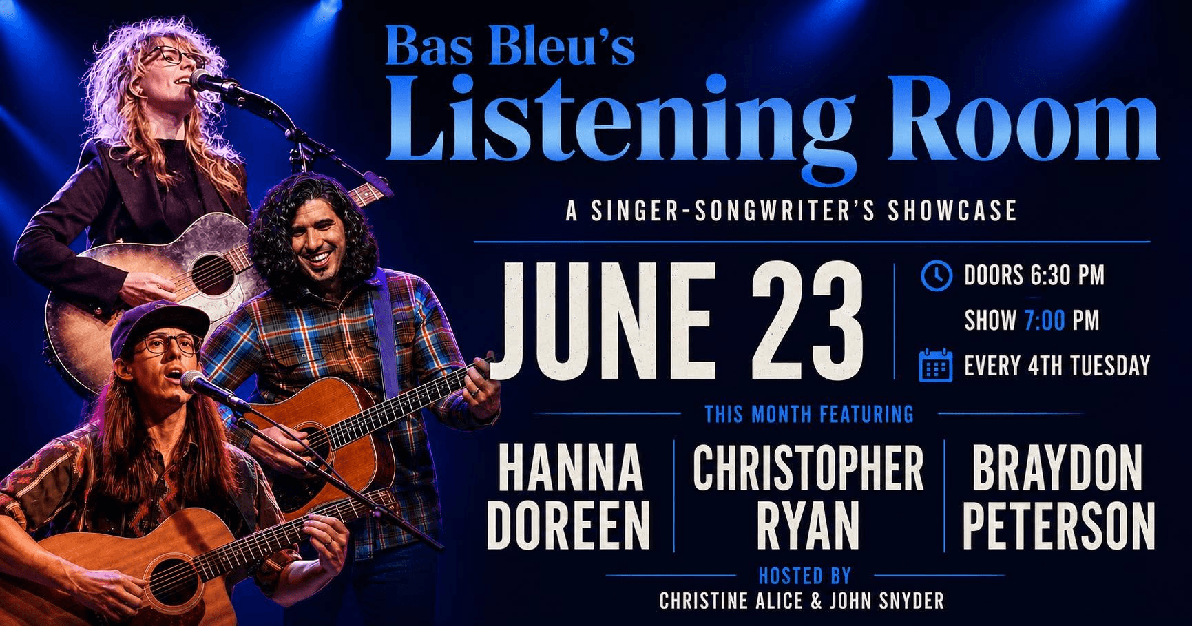 Bas Bleu's - Listening Room Showcase