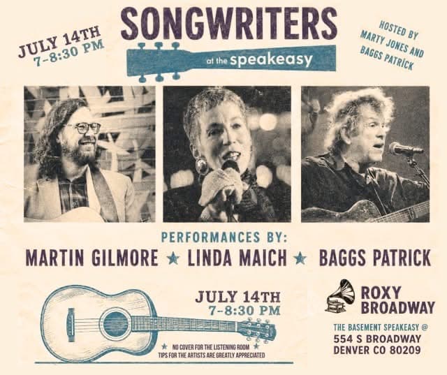 Roxy on Broadway - Songwriters at the Speakeasy