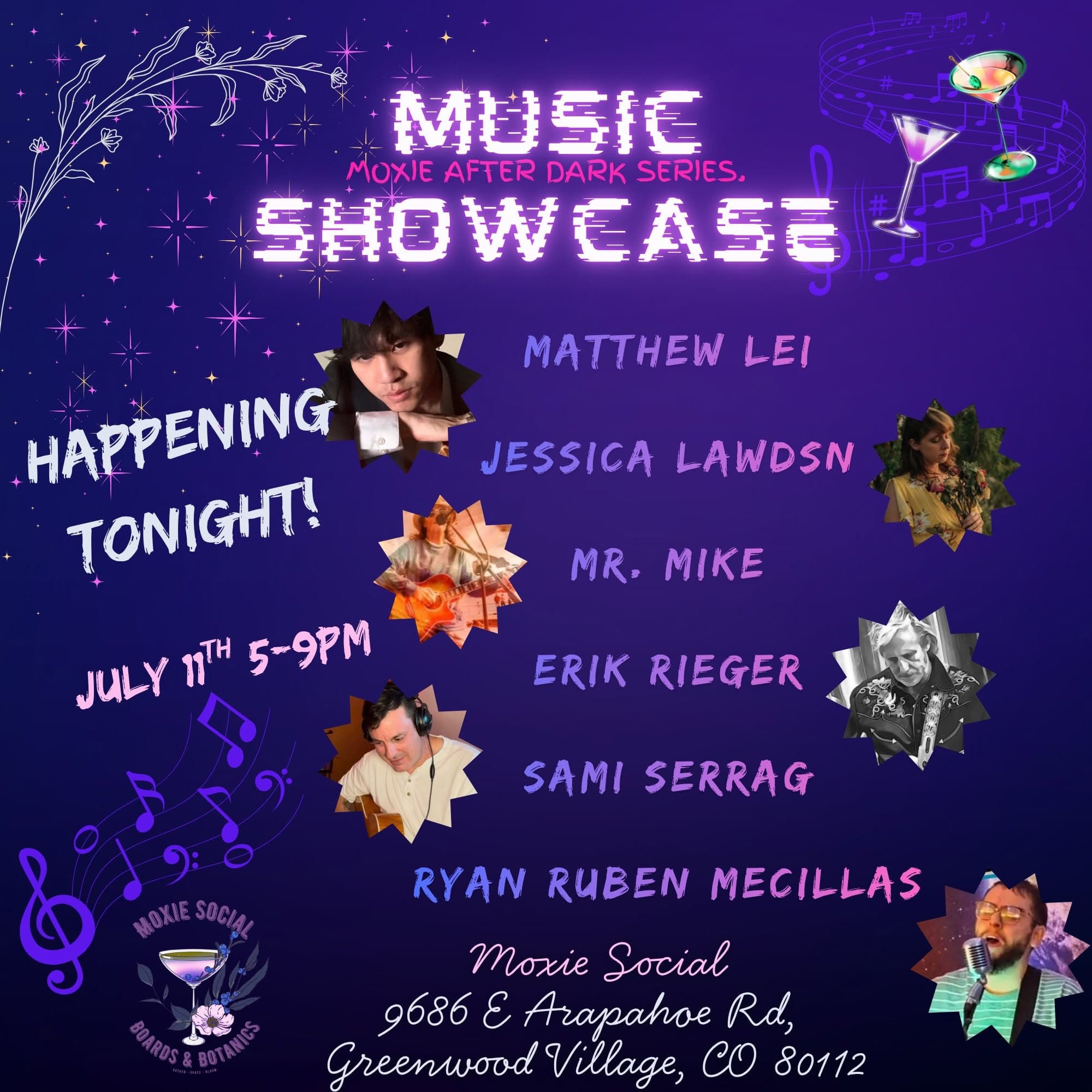Moxie Social - Denver Songwriters Collective Showcase - July 11, 2026